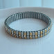 BRAZALETE STRIPES BICOLOR CON ZIRCONIA