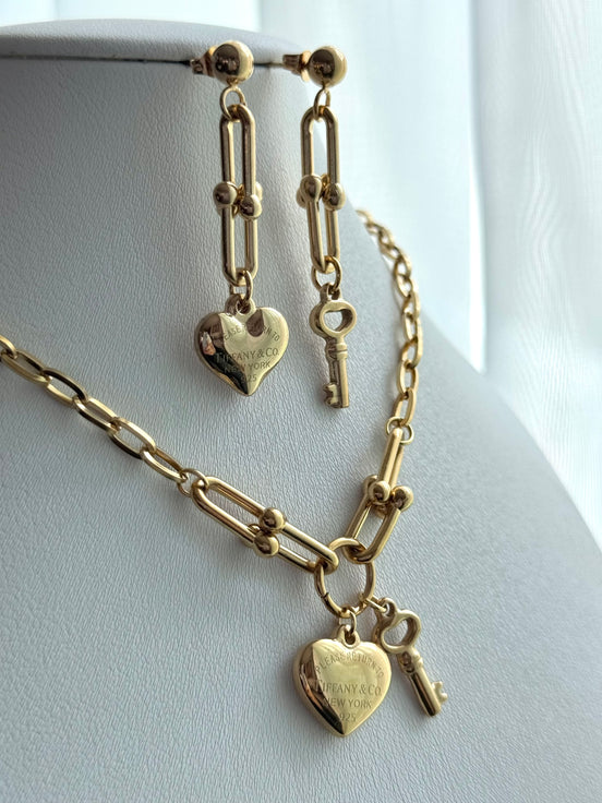 SET ESLABONES CON CORAZON