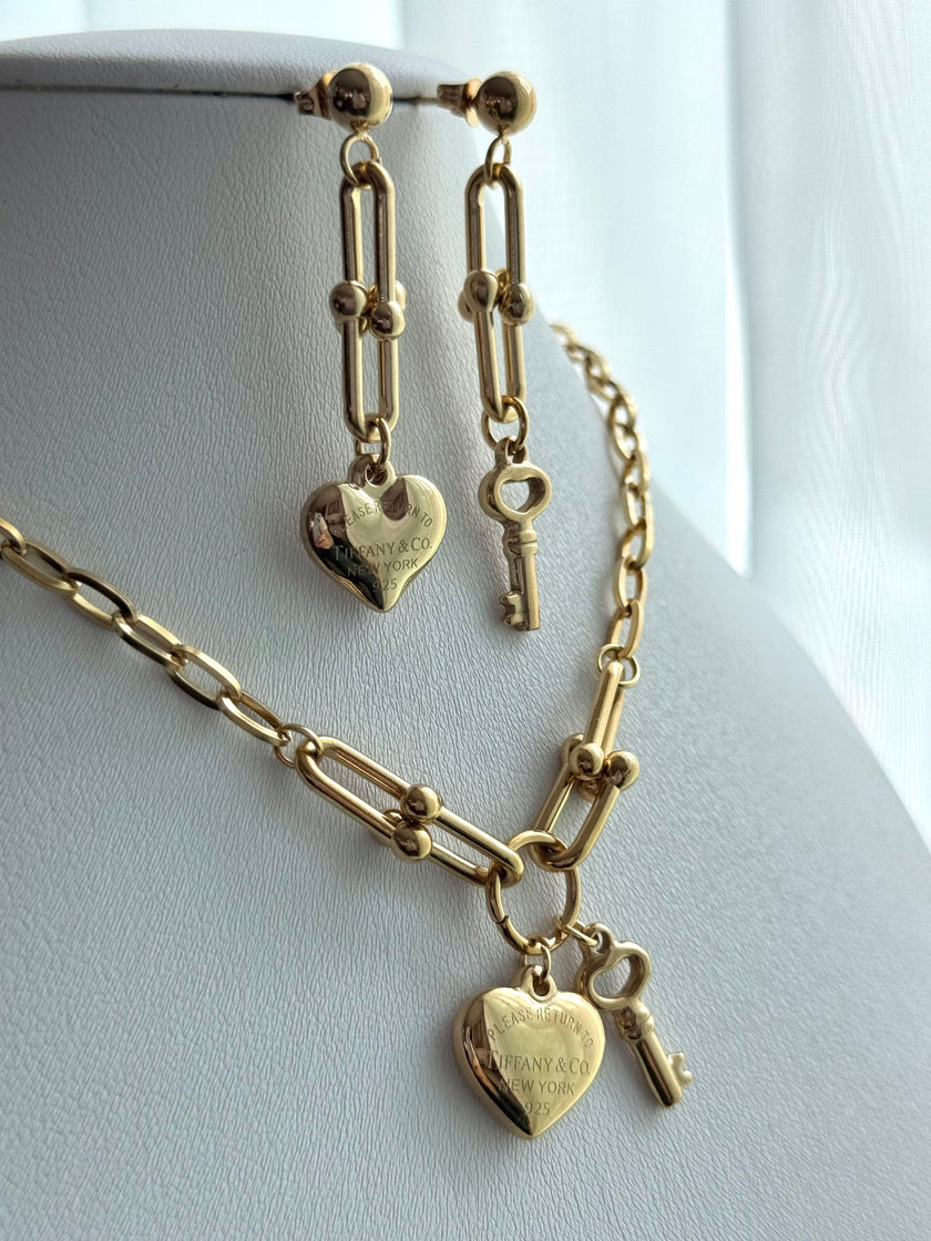 SET ESLABONES CON CORAZON