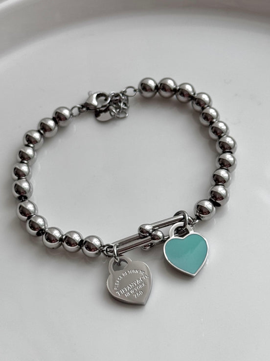 PULSERA BOLITAS Y ESLABÓN