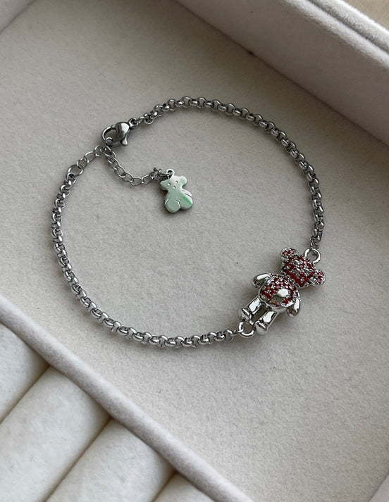 PULSERA OSITO ZIRCONIA
