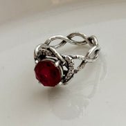 ANILLO PIEDRA ROJA