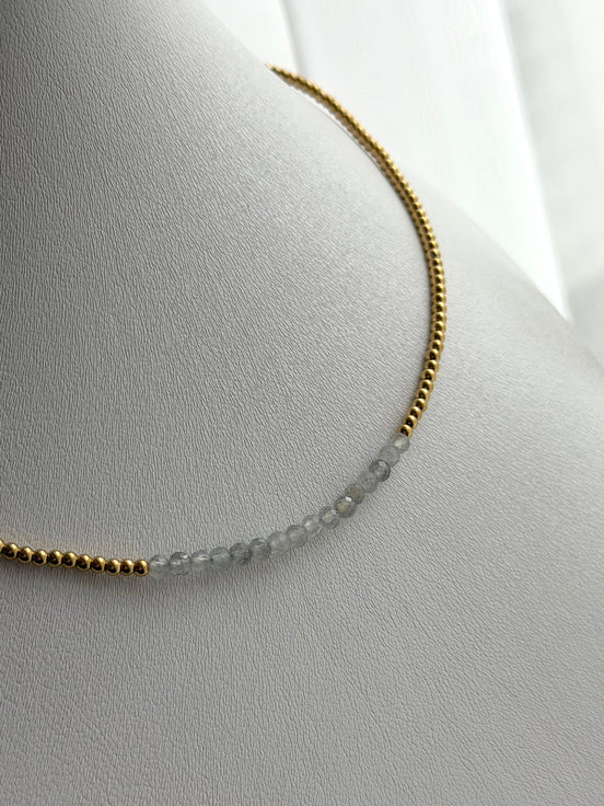 COLLAR BOLITAS BLANCA