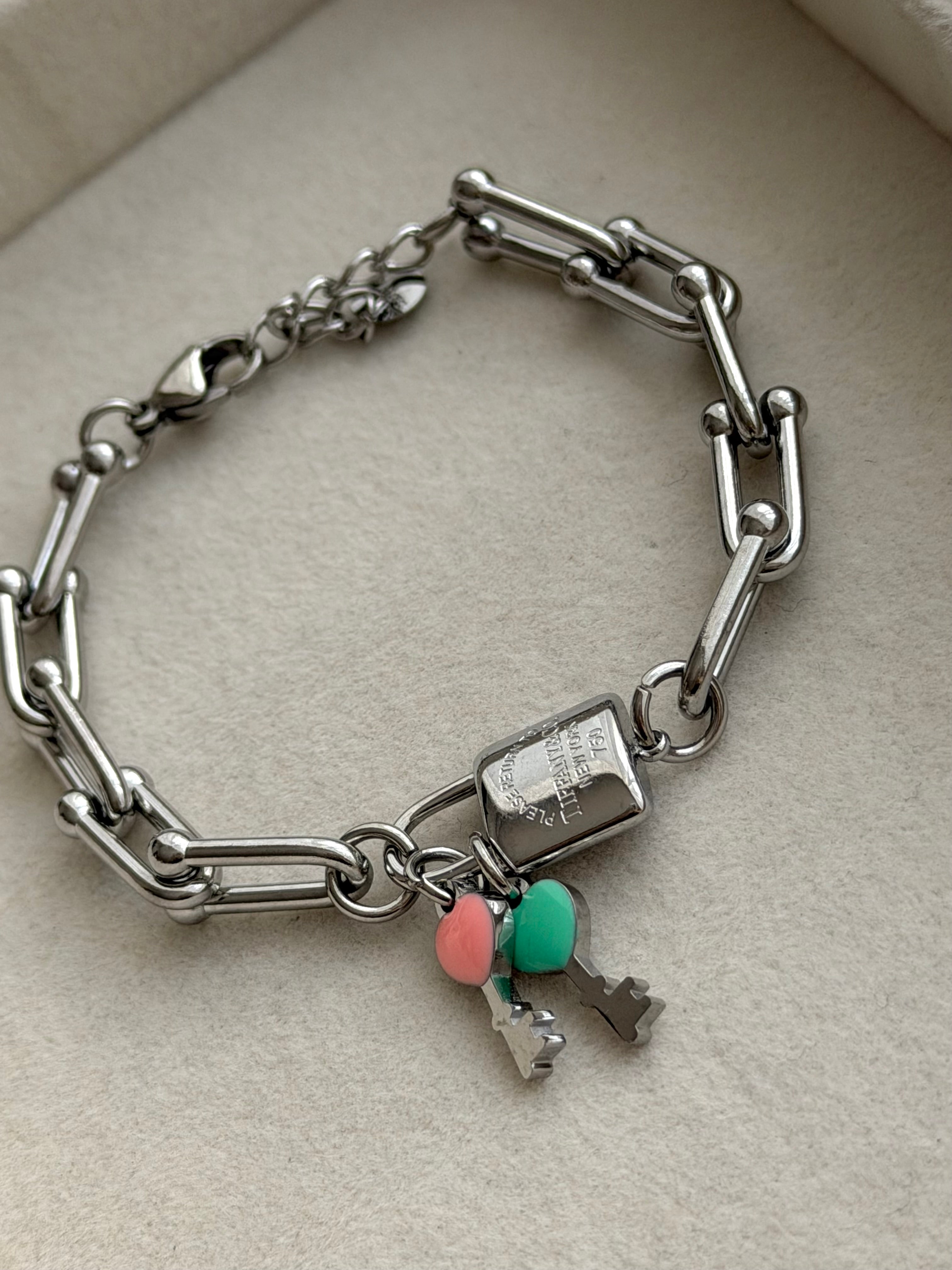 PULSERA ESLABONES CON DIJES