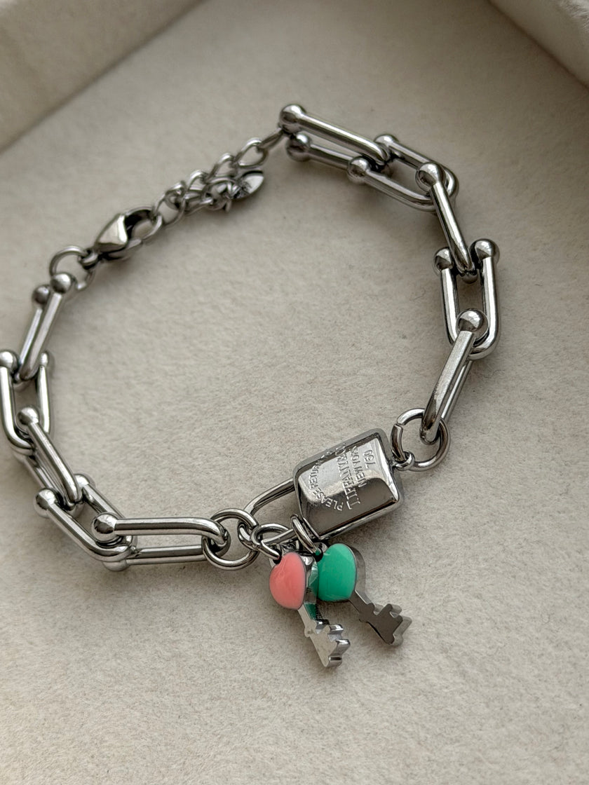 PULSERA ESLABONES CON DIJES