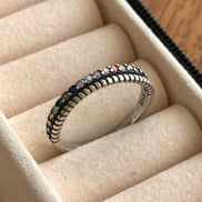 ANILLO ZIRCONIA COLORES