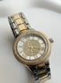 RELOJ BICOLOR CON CRISTAL