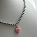 COLLAR CORAZON ROSA