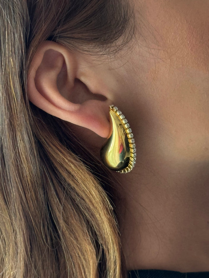 ARRACADA LOCK CHICA CON ZIRCONIA